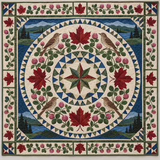 Vermont Maple And Clover Unity TD1410261137 Quilt Blanket