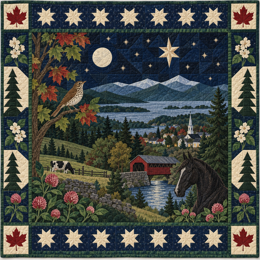 Vermont Night Garden TD181026855 Quilt Blanket