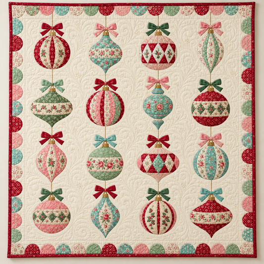 Vintage Ornament Keepsake TD101026043 Quilt Blanket
