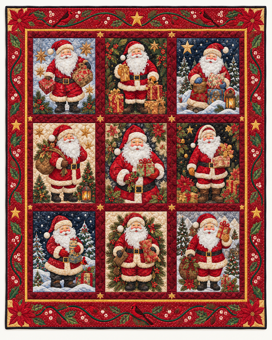 Vintage Santa Album TD101026533 Quilt Blanket