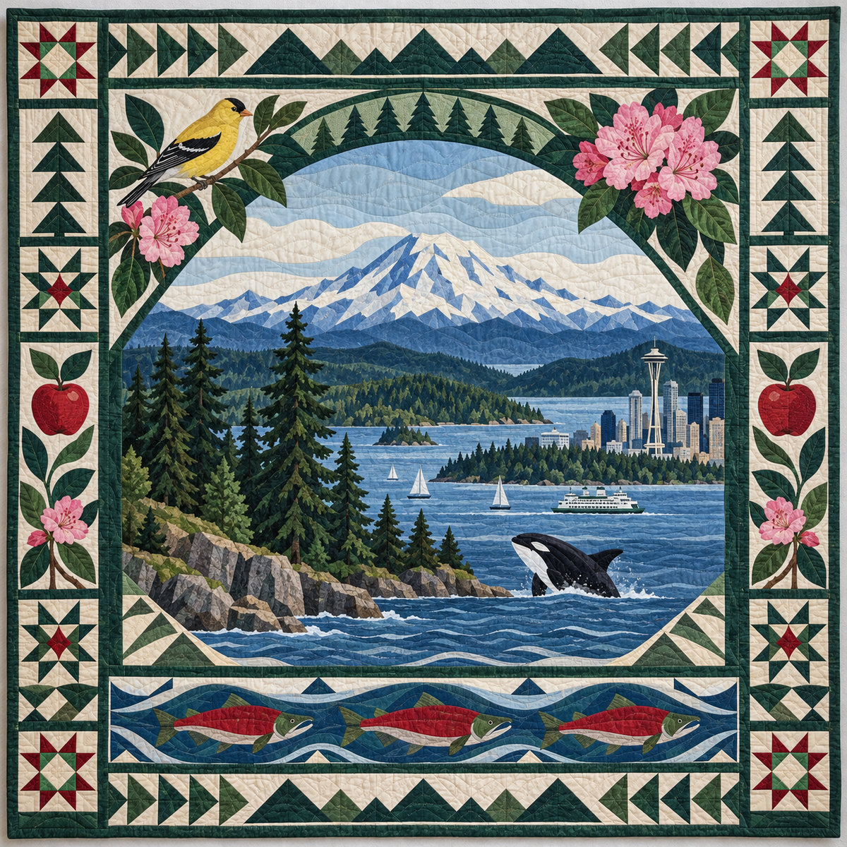 Washington Landscape Tapestry TD181026861 Quilt Blanket