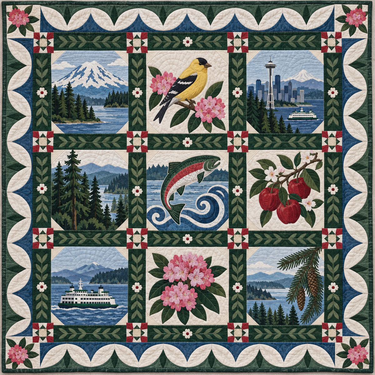 Washington Heritage Album TD181026866 Quilt Blanket