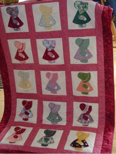 Sunbonnet Sue CLA1410559Q Art Quilt – Charming Favor