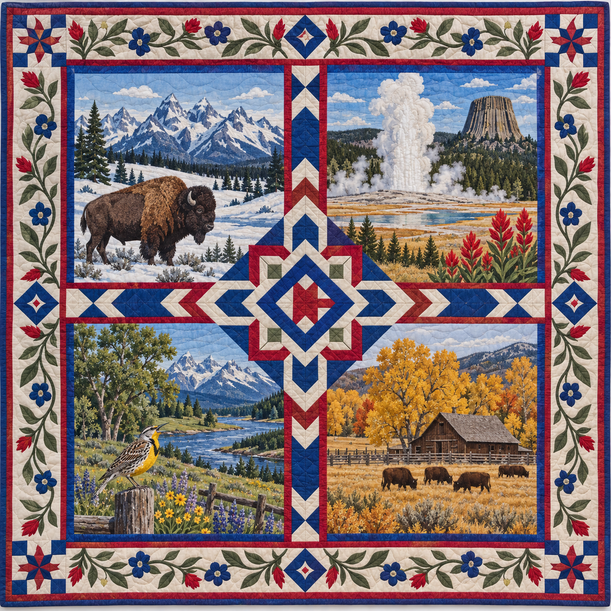 Wyoming Four Seasons TD181026898 Quilt Blanket