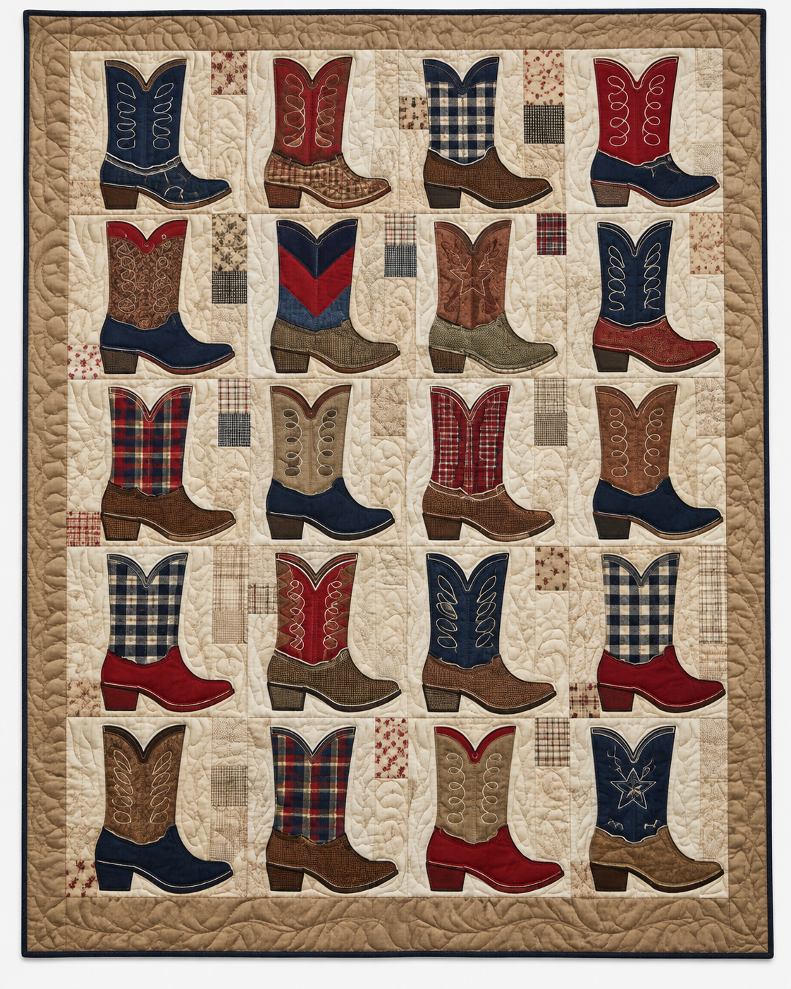 Western Boot TD101026539 Quilt Blanket