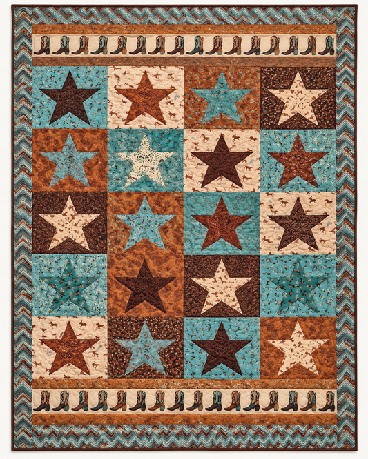 Western Stars And Boots TD101026540 Quilt Blanket