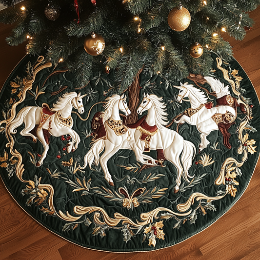 White Horse TAI041124467 Quilted Tree Skirt