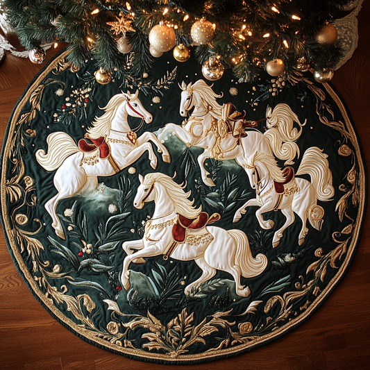 White Horse TAI041124506 Quilted Tree Skirt