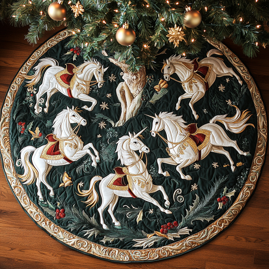 White Horse TAI041124507 Quilted Tree Skirt