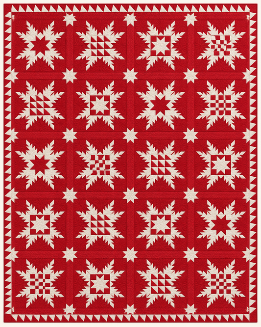 White Stars On Crimson TD101026550 Quilt Blanket