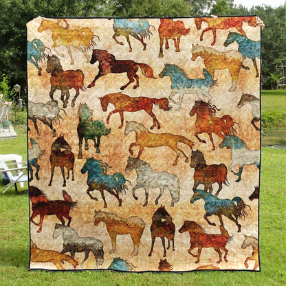 Wild Horses CLM3110328 Art Quilt