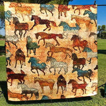 Wild Horses CLM3110328 Art Quilt