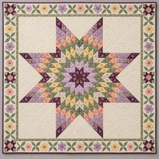 Wildflower Dawn Native American Star TD101026034 Quilt Blanket