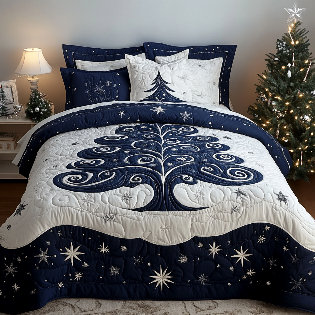 Winter Forest Tree TAI061124170 Quilt Bedding Set – Charming Favor
