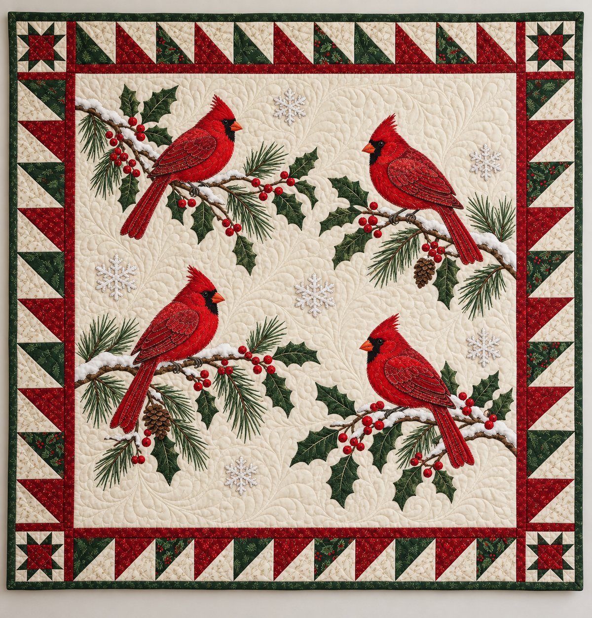 Winter Cardinals TD101026044 Quilt Blanket