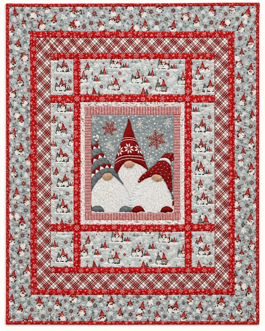 Winter Gnome Centerpiece TD101026557 Quilt Blanket