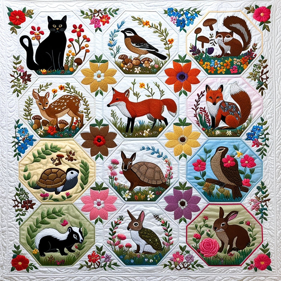 Woodland Whimsy NTA151024368 Quilt Blanket