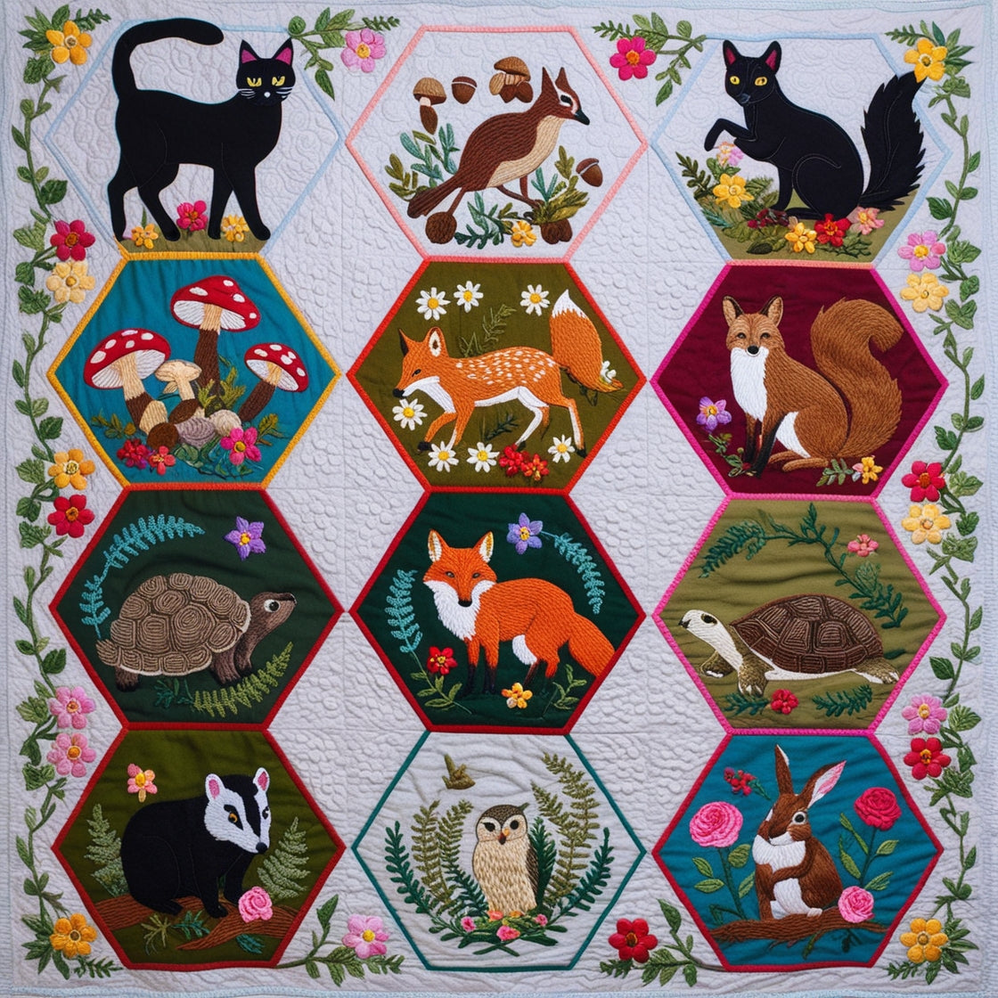 Woodland Whimsy NTA151024373 Quilt Blanket