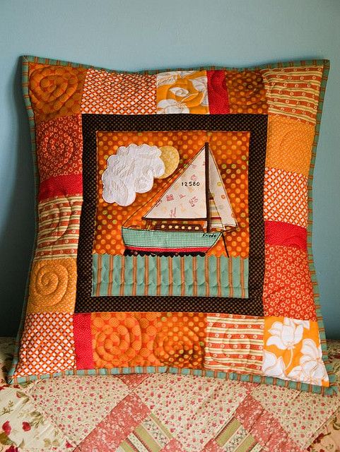 Sea Boat CLA080424076 Quilted Pillow Case