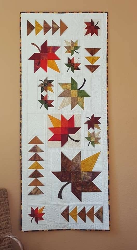 Autumn Leaves CLA080424054 Quilted Table Runner