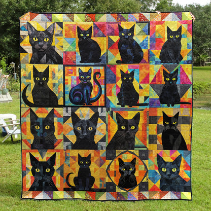 Black Cat TL09102301 Quilt Blanket