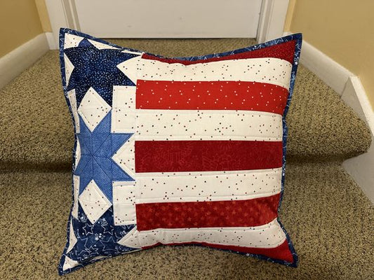 American Flag CLA080424221 Quilted Pillow Case