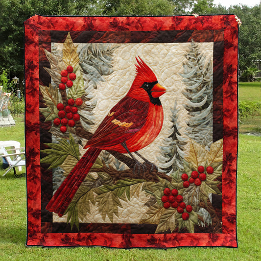 Cardinal Christmas HM05102302 Quilt Blanket