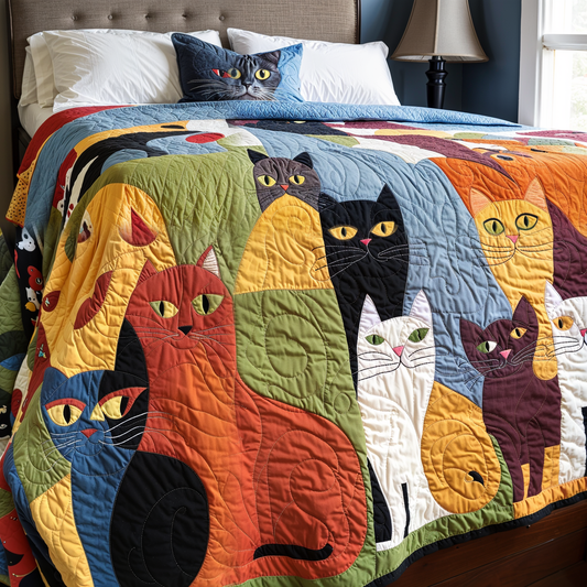 Cats TAI021024234 Quilt Blanket