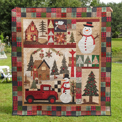 Christmas Snowman TL05102304 Quilt Blanket