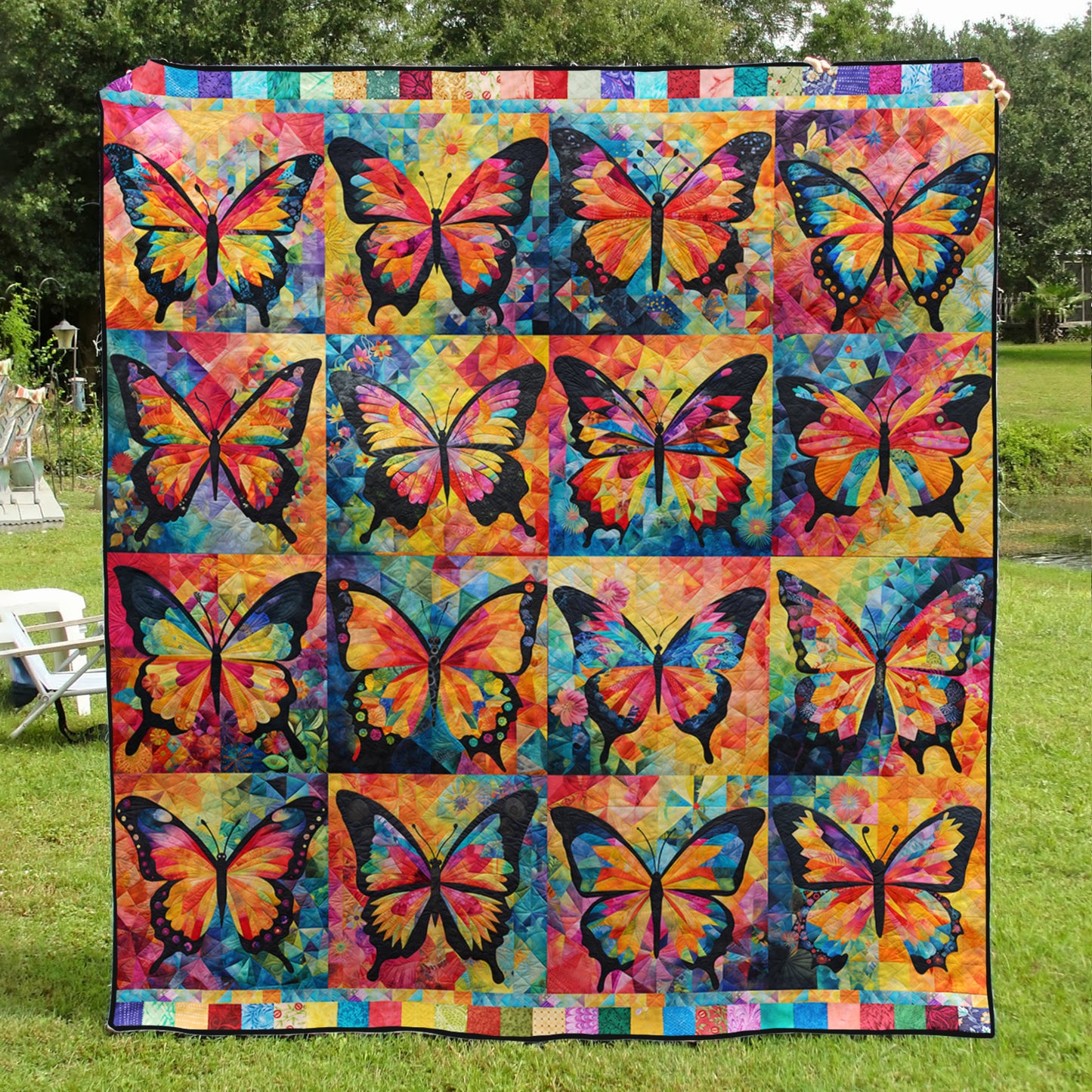 Colorful Butterfly TL09102303 Quilt Blanket