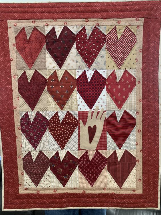 Heart CLDY180624139 Quilted Placemats