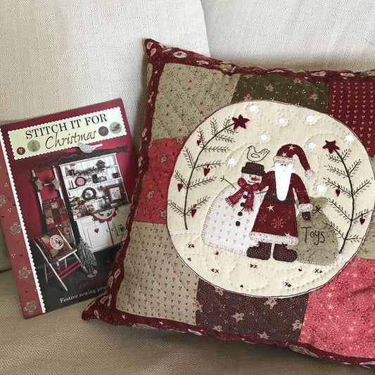 Christmas Snowman Santa CLA080424239 Quilted Pillow Case