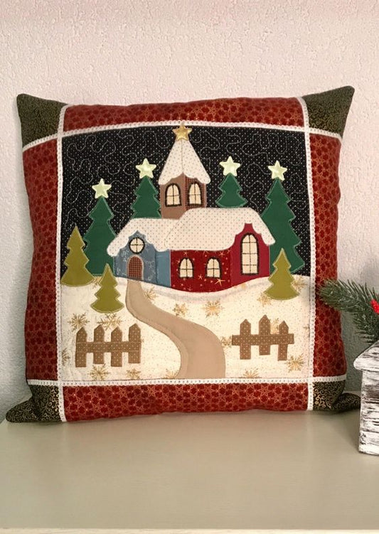 Christmas Village CLA080424214 Quilted Pillow Case