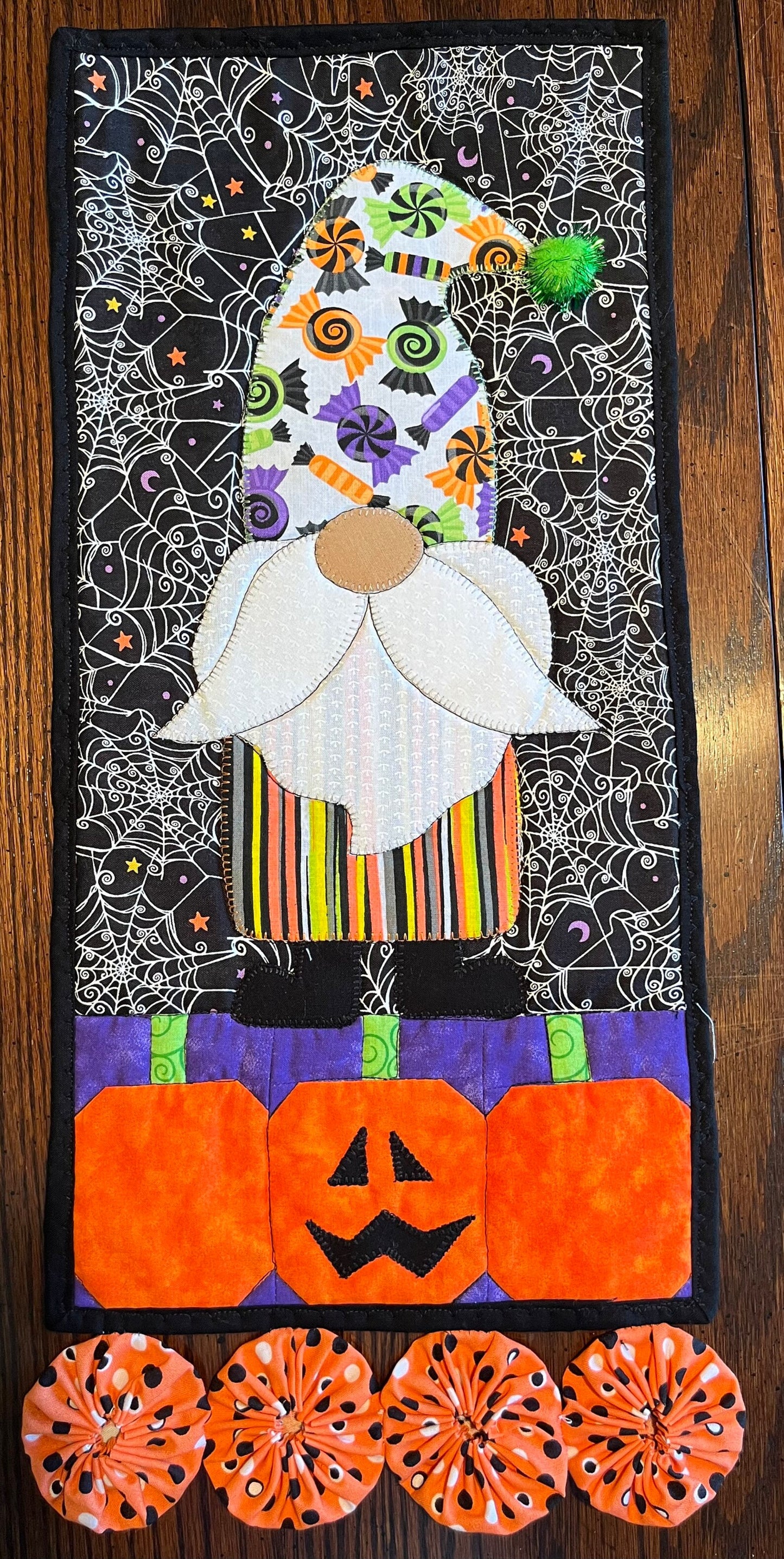 Halloween Gnome CLA240424003 Quilted Table Runner