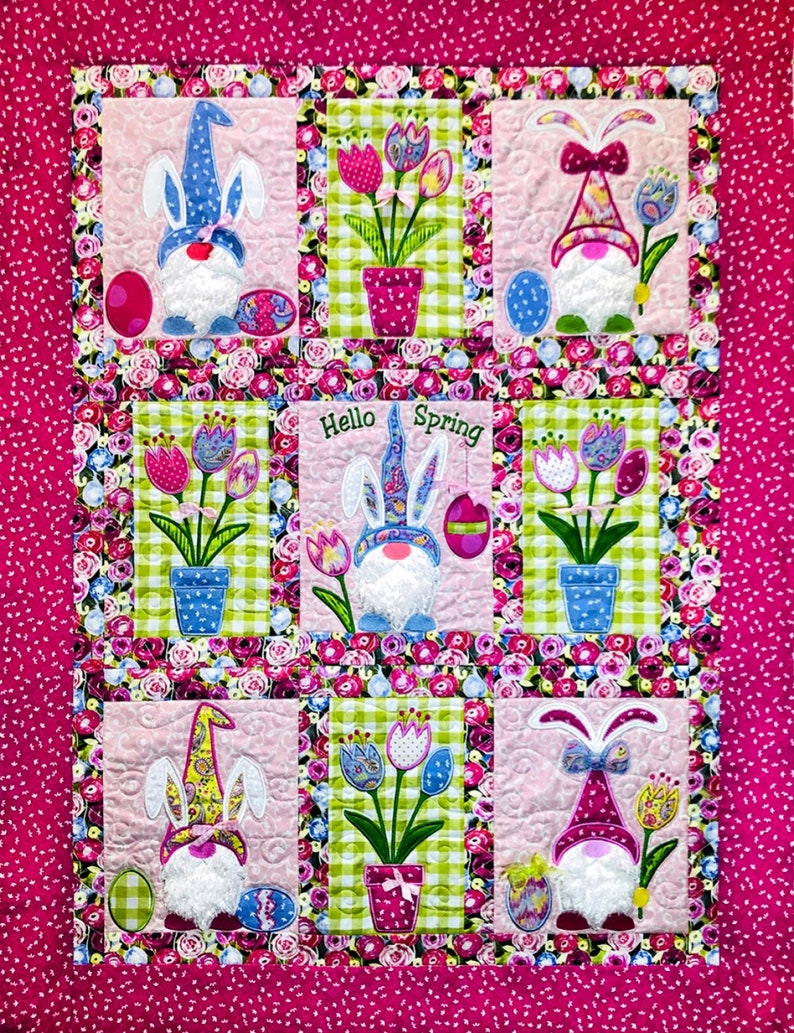 Bunny Gnome CLDY040724091 Quilt Blanket