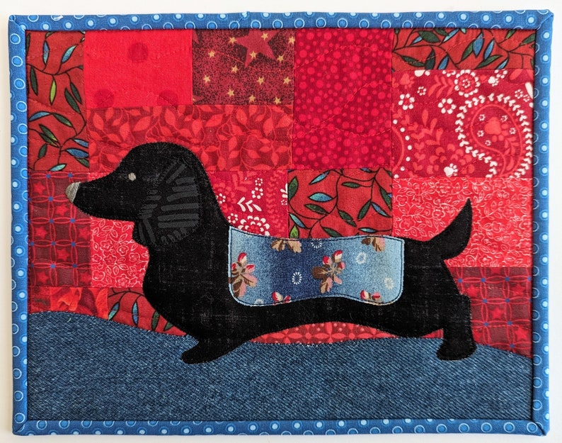 Dachshund CLDY040724181 Quilted Placemats