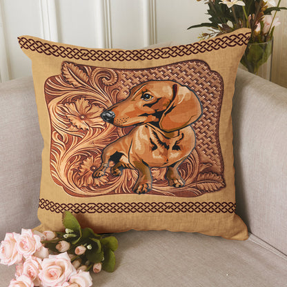 Dachshund PS10112301 Throw Pillow Covers