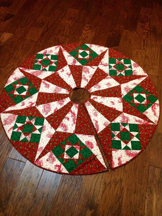 Christmas Star CLA22112322 Quilted Tree Skirt