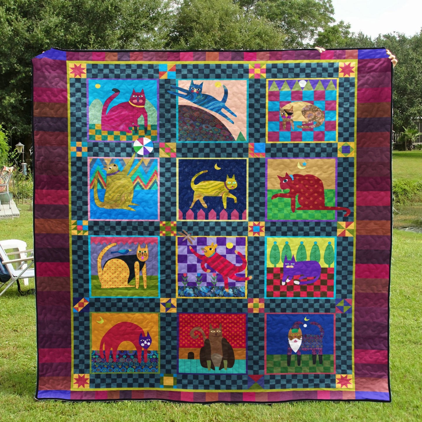 Cat CL130611 Quilt Blanket