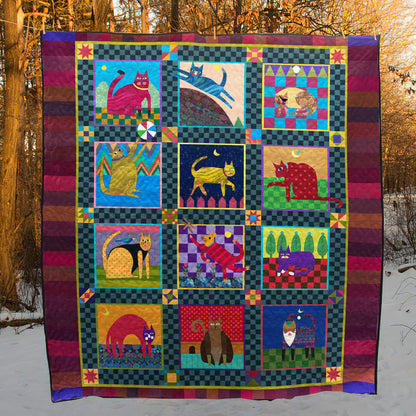 Cat CL130611 Quilt Blanket