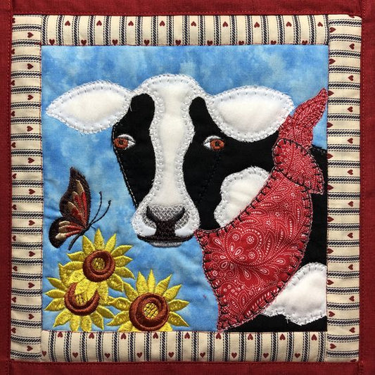 Cow CLA130324059 Quilted Placemats