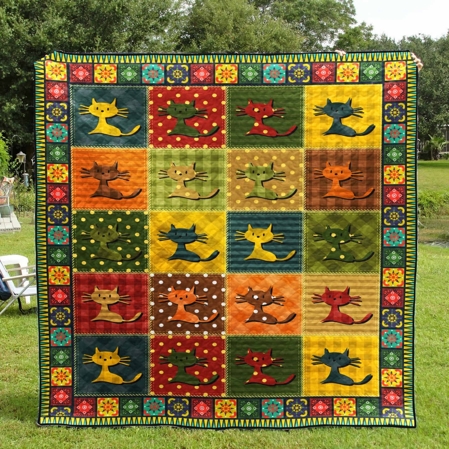 Cat HM240510 Quilt Blanket