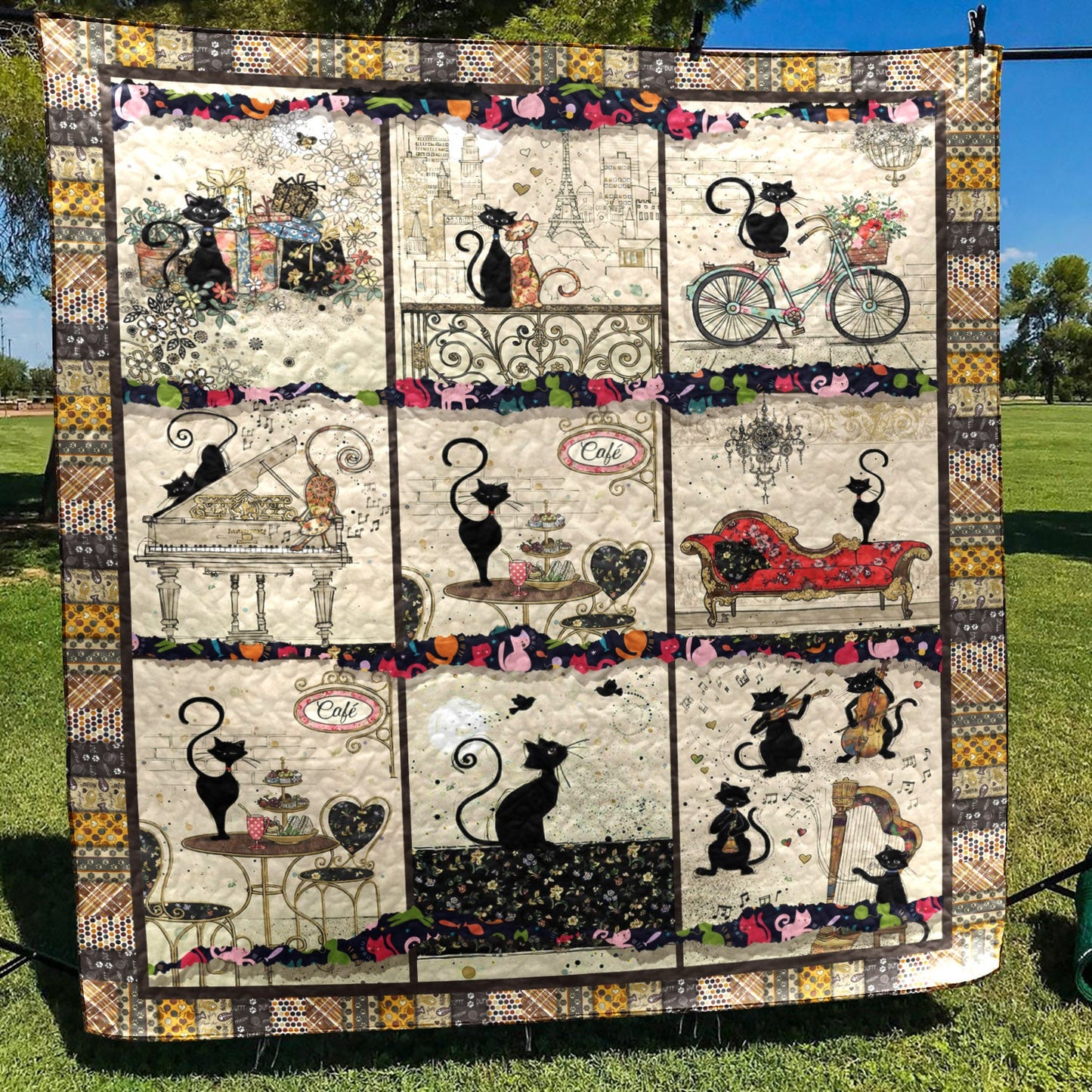 Black Cat ND240401 Quilt Blanket