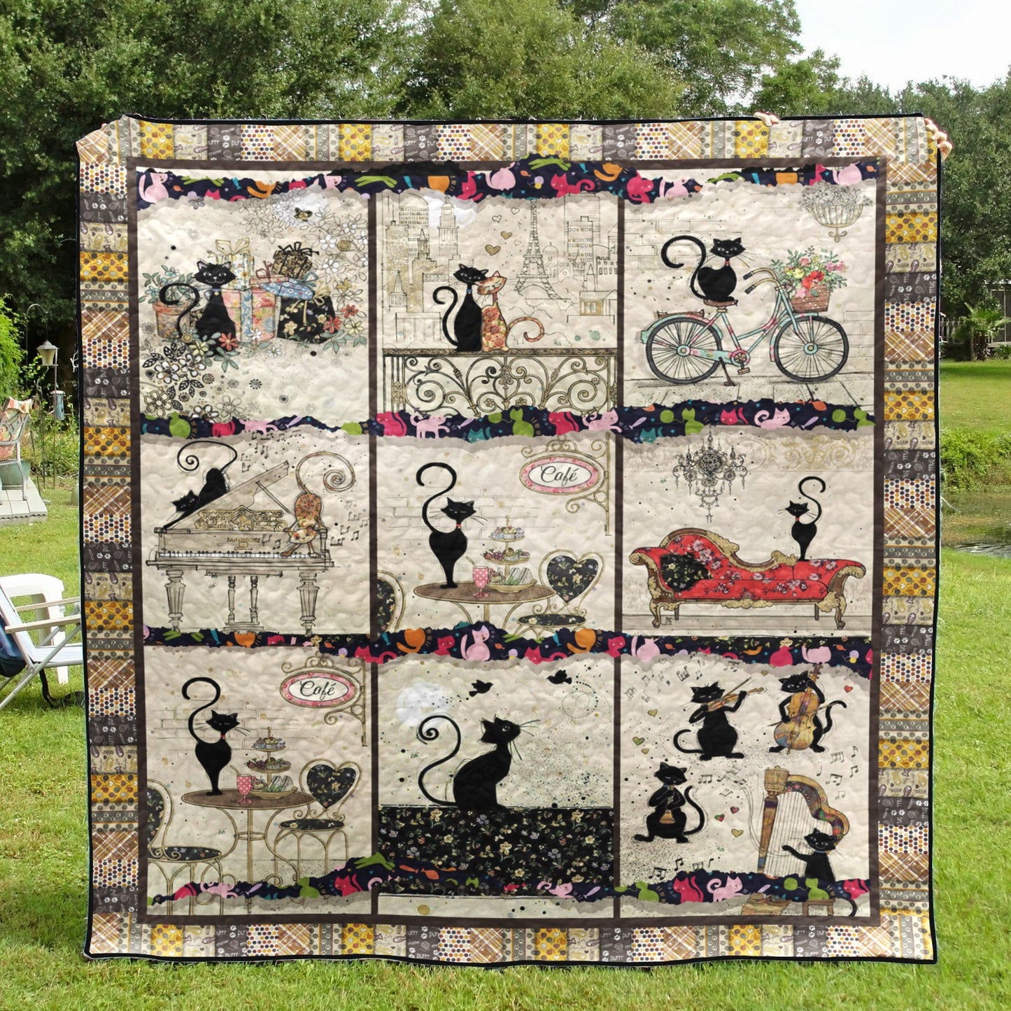 Black Cat ND240401 Quilt Blanket