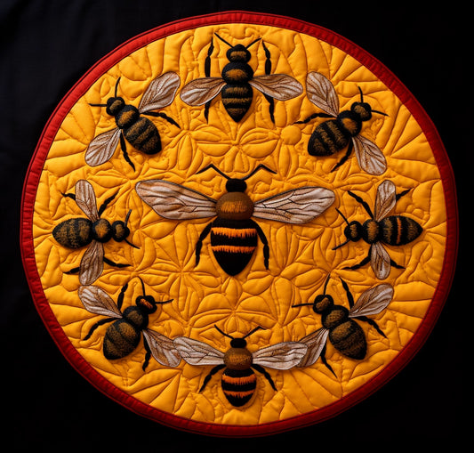Bee TAI271223274 Quilted Round Mat