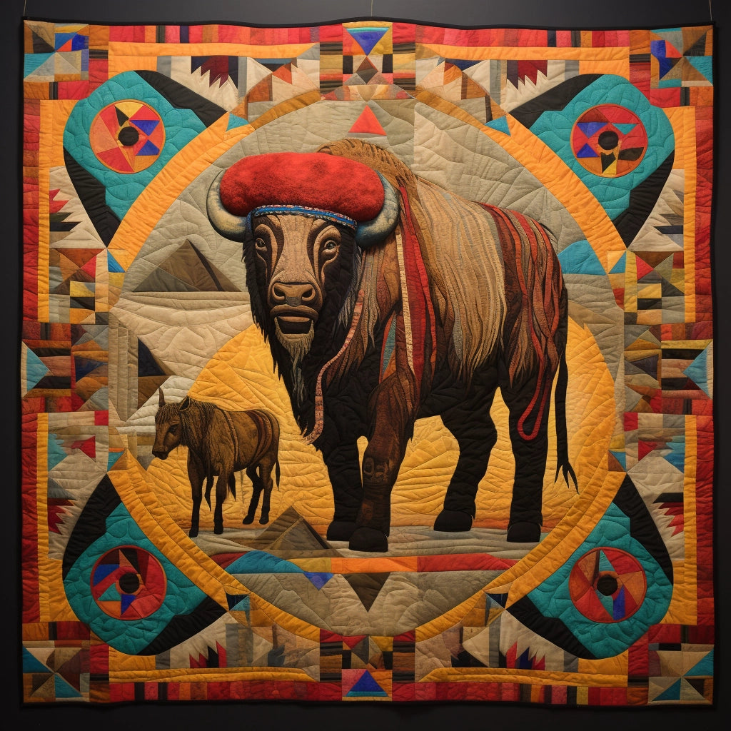 Native Bison TAI15112318 Quilt Blanket