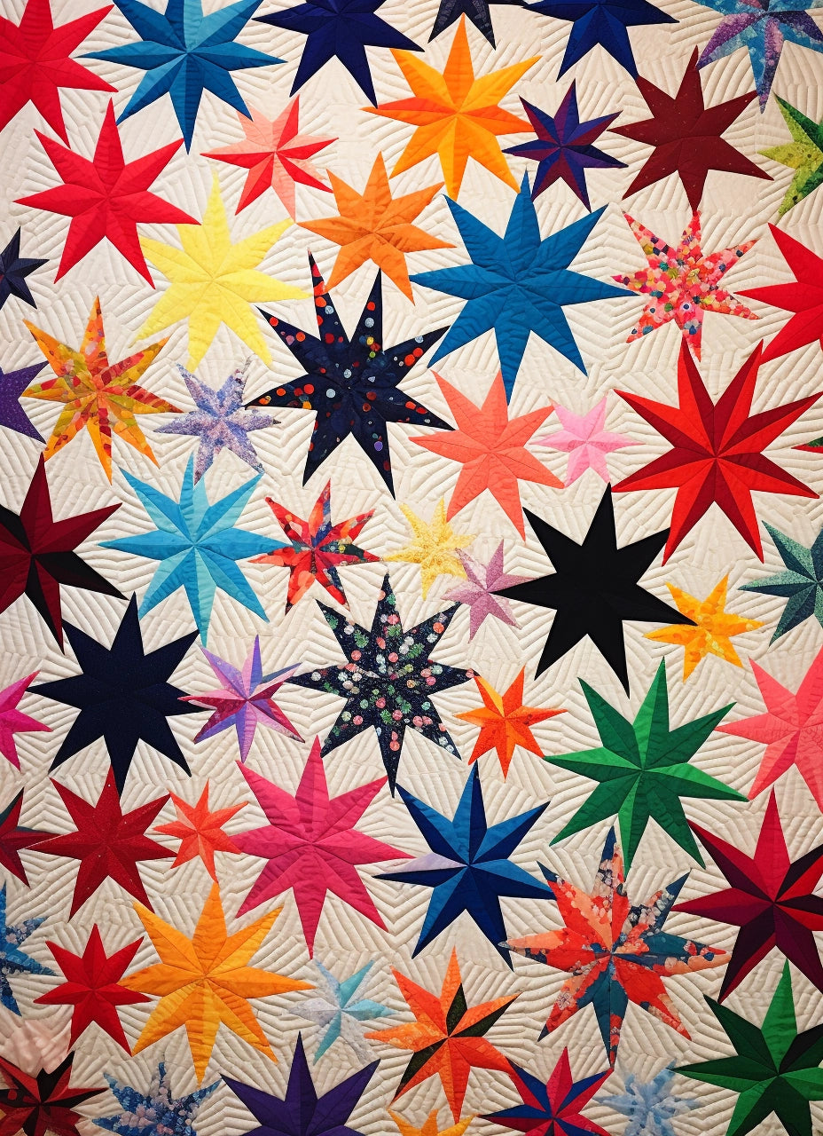 Colorful Star BL11112304 Quilt Blanket