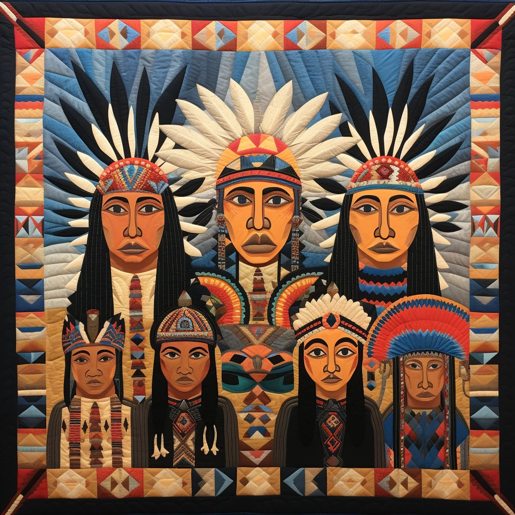 Native American BL9112362 Quilt Blanket