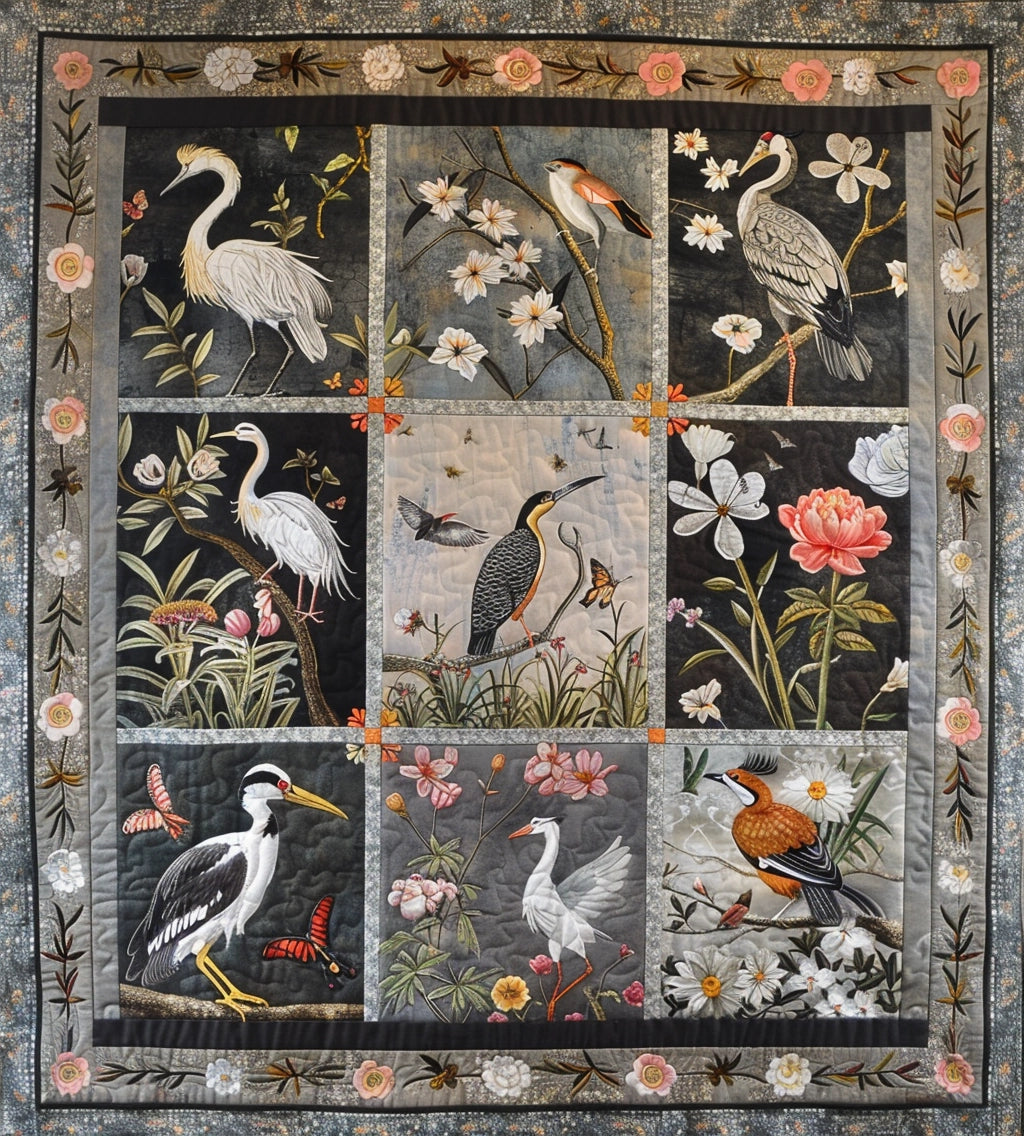 Bird Forest TAI280224135 Quilt Blanket