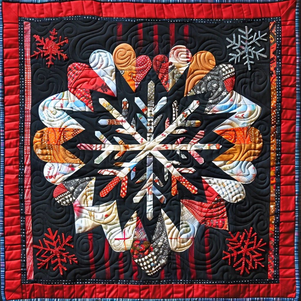 Snowflake Heart TAI020324173 Quilt Blanket